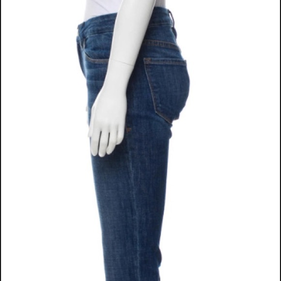 LIKE NEW FRAME JEANS Mid-Rise Straight-Leg Sz 24 - Picture 3 of 4